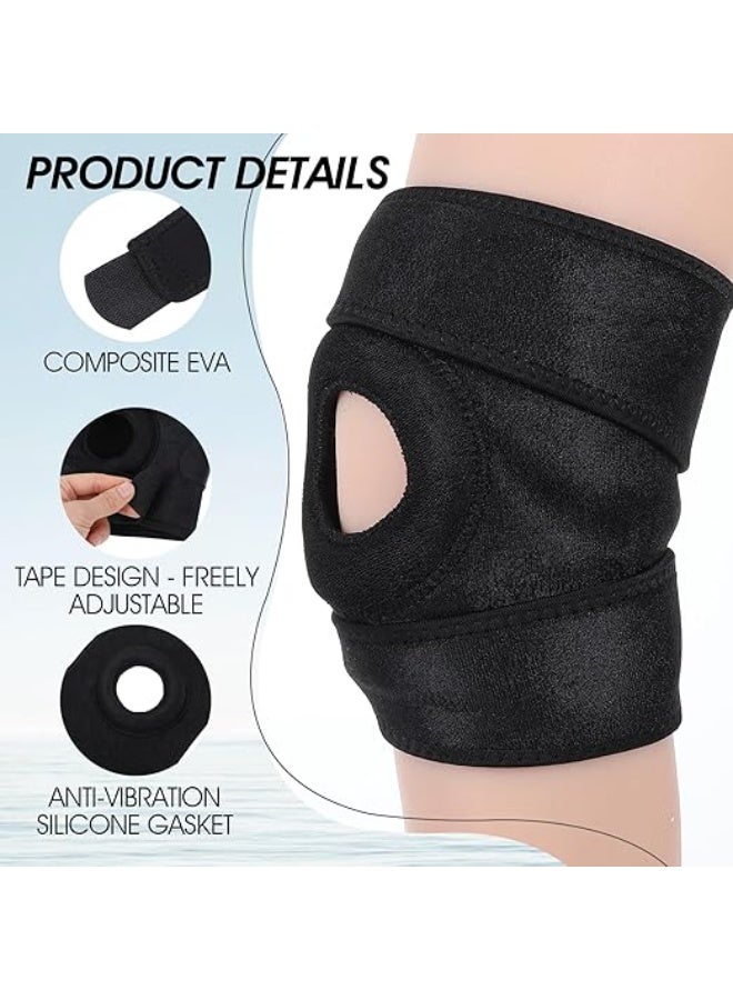 Knee Compression Sleeve for Men & Women - Patella Tendon Support & Pain Relief - Lightweight Knee Brace for Daily Use (Black) - Image 3
