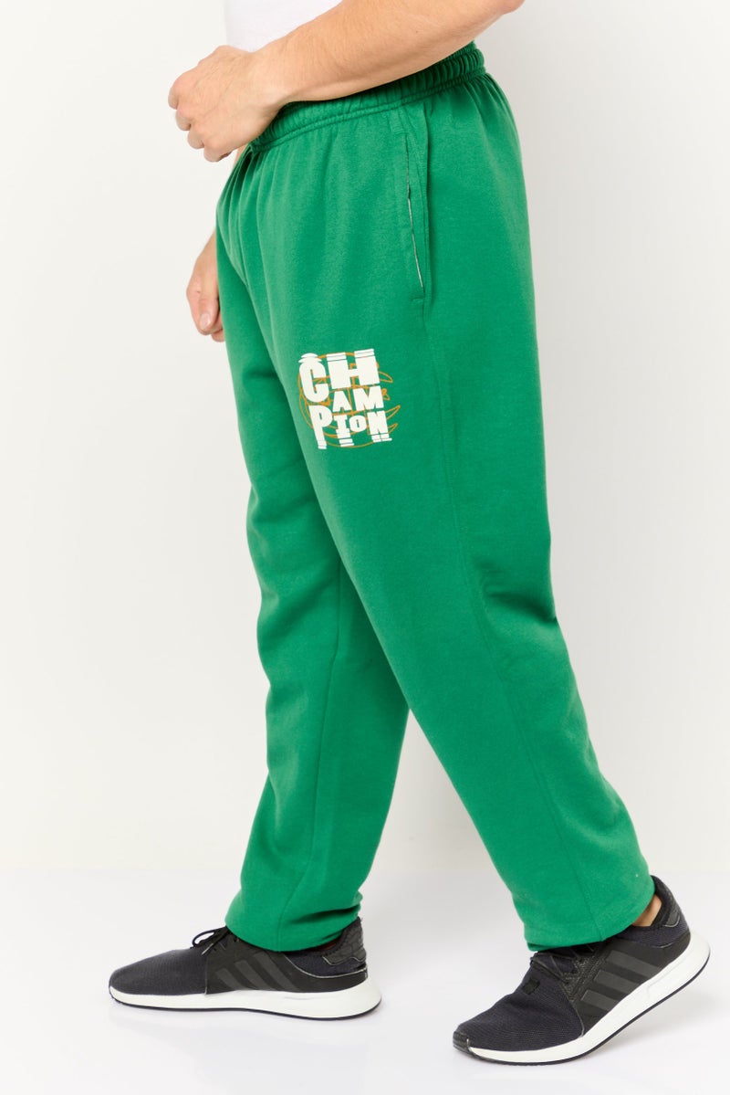 Champion Men Sportswear Fit Graphic Print Outdoor Sweatpants, Green - Image 2