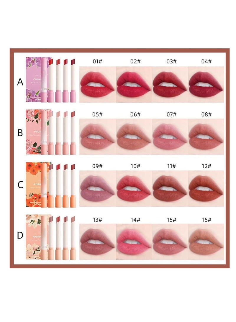 SYOSI 4-Piece Nude Matte Lipstick Set – the perfect addition to your makeup collection. This set includes four stunning nude shades, carefully selected to complement any occasion or outfit - Image 3