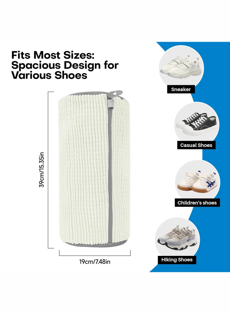 2 قطعة حقيبة تنظيف أحذية قابلة لإعادة الاستخدام ، حقيبة أحذية غسيل غسالة ومجفف ، لأحذية التنس الرياضية ، مجموعة تنظيف خالية من البقع - Image 2