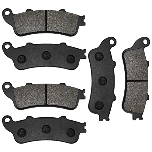 ZICOO Front and Rear Brake Pads for Honda VTX 1800 All models 2002-2013, GL1800 Goldwing 1800 All models 2001-2016, CBR1100XX Blackbird 1997-2003, Interceptor 800 VFR800F, ST1100, ST1300 - Image 1