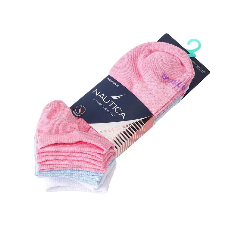 NAUTICA  Nautica Women's 6 Pairs Low Cut Socks for Women | Best Price UAE