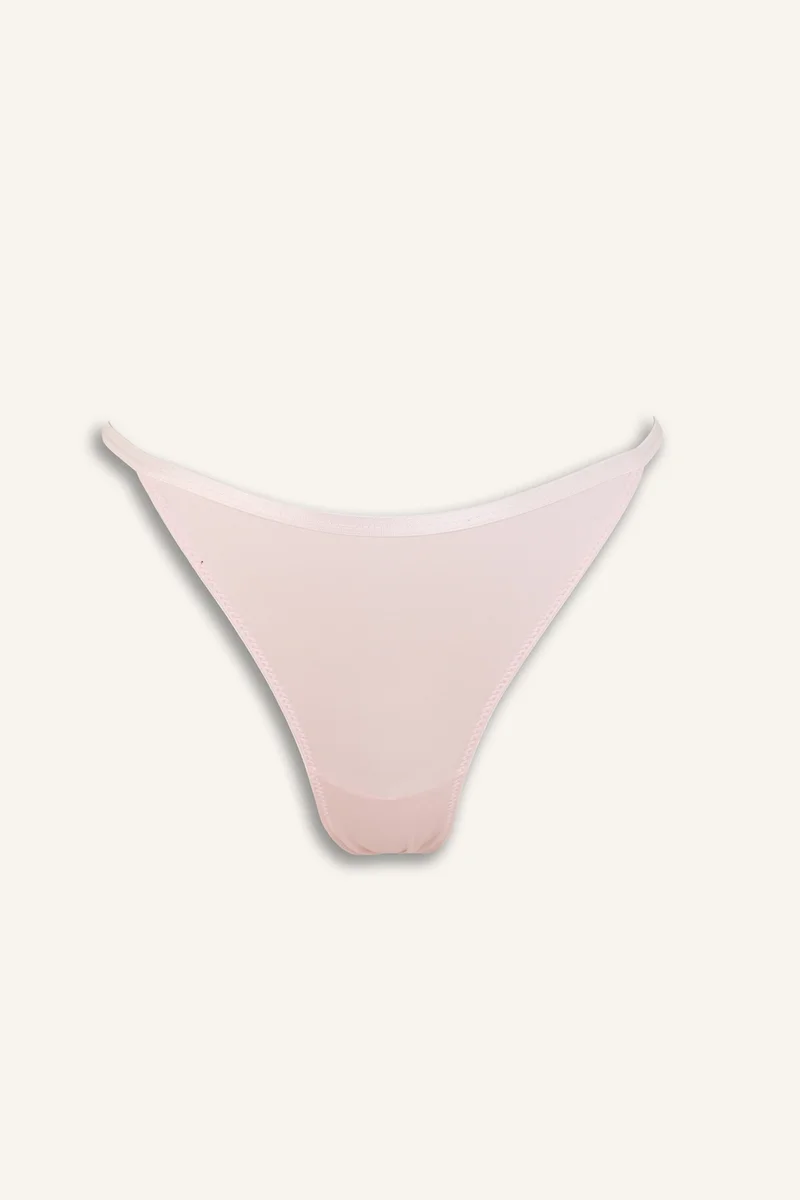 ديفاكتو Lace Detail Satin Brazilian Panty
