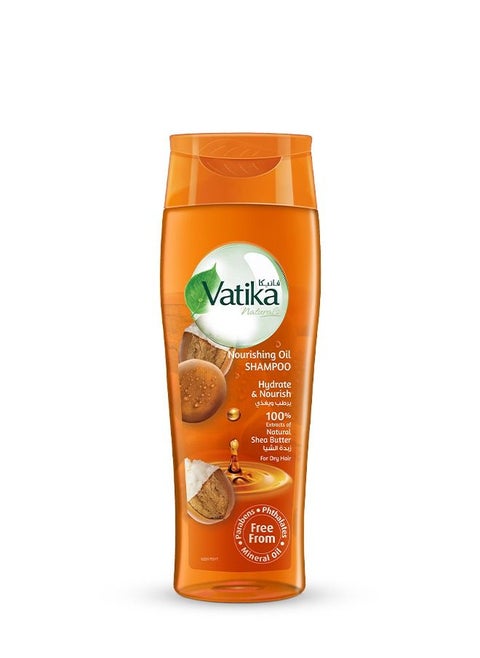 Vatika Naturals Nourishing Oil Shampoo | Natural & Herbal | Enriched with Shea Butter | Revitalizes & Protects - 425 ml