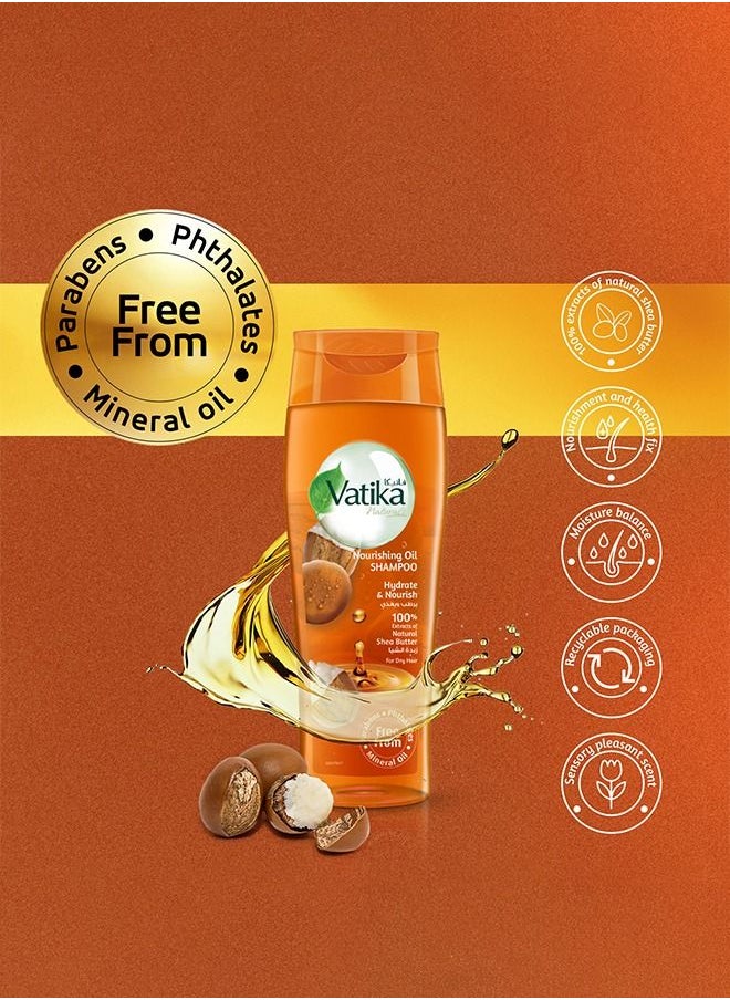 Vatika Naturals - Vatika Naturals Nourishing Oil Shampoo | Natural & Herbal | Enriched with Shea Butter | Revitalizes & Protects - 425 ml - Image 1
