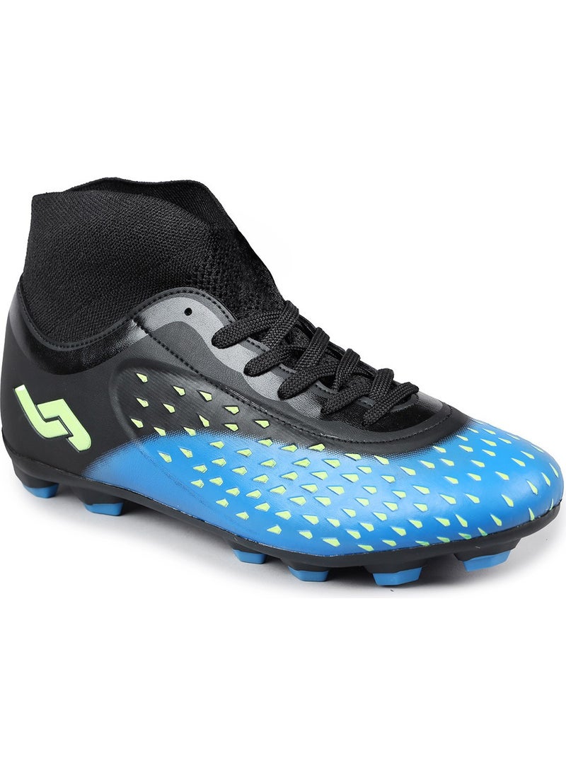 29672 Blue - Black Grass AstroTurf Football Shoes with Socks - pzsku/Z83E99CA19BA77832DE9AZ/45/_/1725793894/353cd7d5-cda2-48f6-a066-fd40dc378a91