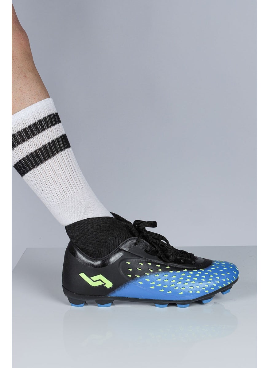 29672 Blue - Black Grass AstroTurf Football Shoes with Socks - pzsku/Z83E99CA19BA77832DE9AZ/45/_/1731017274/63b0548f-470d-4c3b-aa02-4f5cbc9d5258