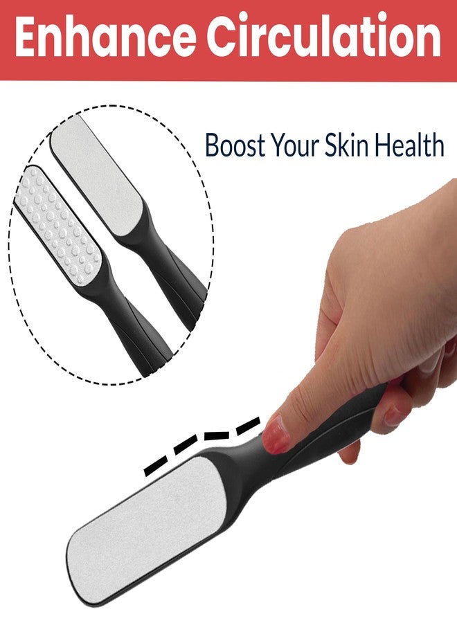 TEMPERIA (1pc) Foot Scrubber for Dead Skin - Double Sided Pedicure Kit for Women - Feet File Scrub Tools, Heel Scraper Filer & Leg Cleaner Brush - Easy to Use (Multicolour) (HF724) - Image 5