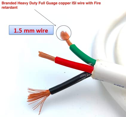 BRUK Bruk Extension Board with Long 15 sqmm 3 cor Wire 16A Switch Socket Combined Board with 6A Small Plug 15 Meter Wire  - Image 3