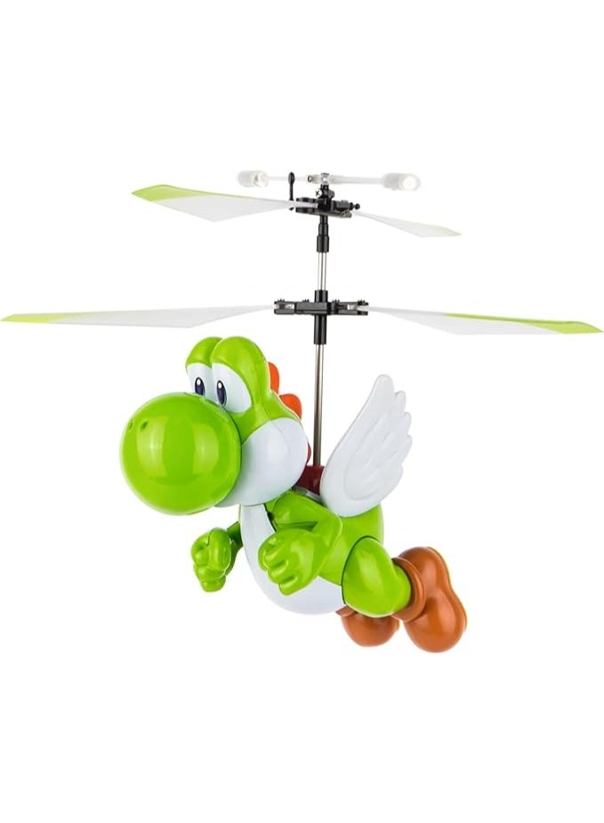 Carrera RC Super Mario Flying Yoshi Helicopter 2.4GHz – Dual Rotor RC Helicopter with Gyro Stabilization, 21.5cm, Ready-to-Run - Image 1