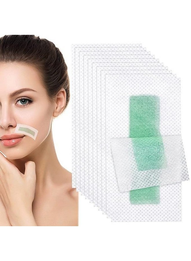 AKADO Hair Removal Ready to Use Cold Waxing Strip Painless & Quick Eyebrows Upper Lip Chin Facial Wax Strips Kit for Gril's and Women's (Ramdom) (Pack Of 10) - Image 1