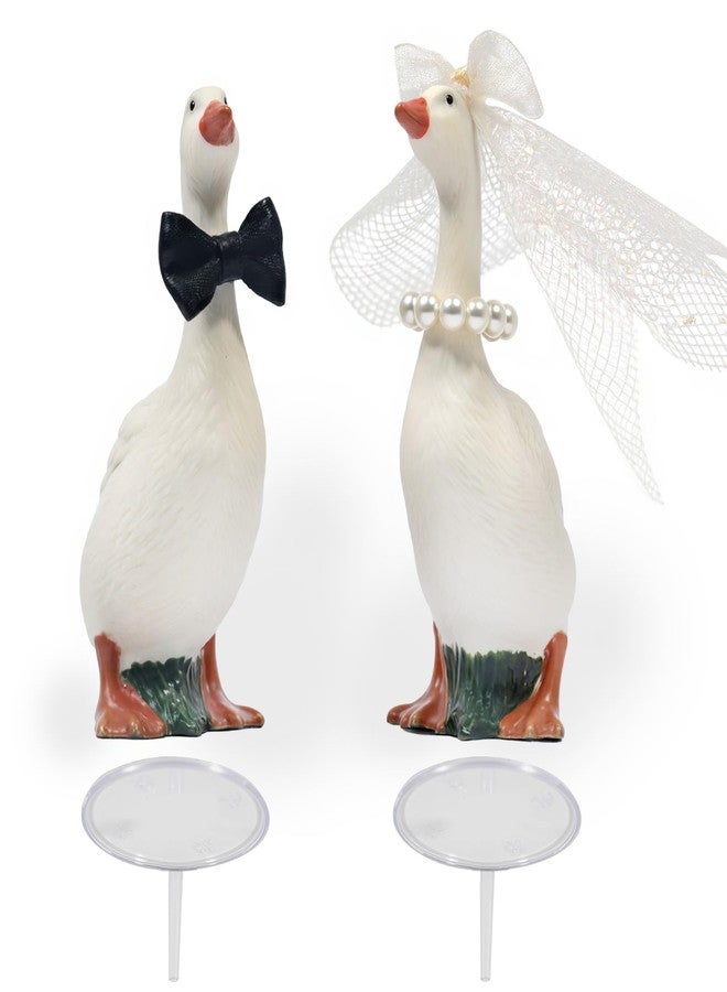 Verigud Goose Wedding Cake Toppers, Handmade Small Funny Figurines Cake Decorations for Wedding Engagement Anniversary - Image 2