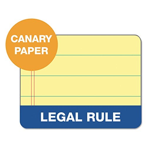 TOPS The Legal Pad Writing Pads, 8-1/2" x 11-3/4", Canary Paper, Legal Rule, 50 Sheets, 3 Pack (75327) - Image 2