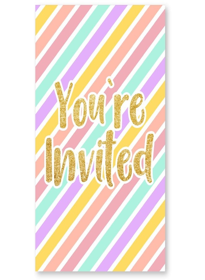 Soiceu Water Slide Birthday Party Invitations with Envelopes Set of 20 Pink Flamingo Water Splash Bash Pool Birthday Party Invites Fill in Blank - Image 4