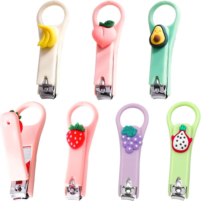 6 Packs Nail Clippers Cute Nail Care Kit Sturdy Nail Trimmer Fingernail Clippers for Women Girls