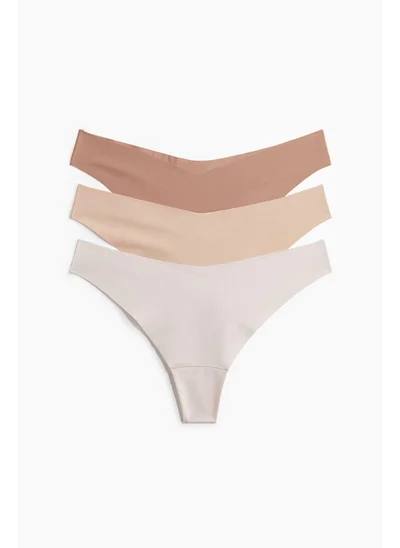H&M 3-pack invisible thong briefs
