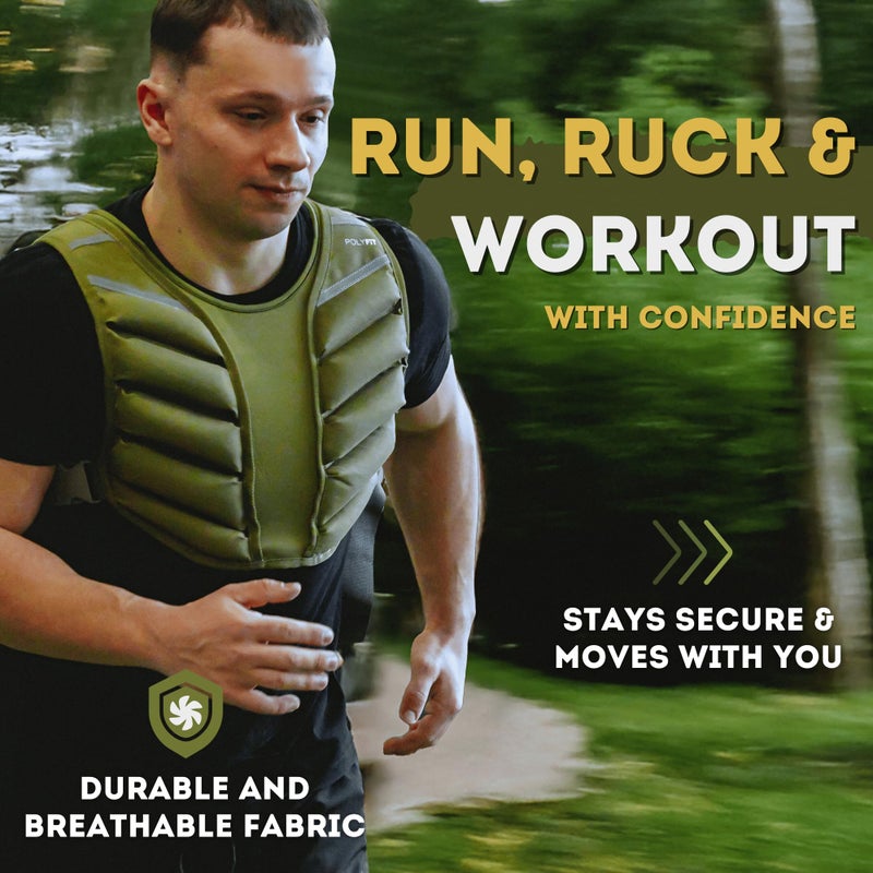 Polyfit (Sierra) Weight Vest for Workout â€“ 10lb, 15lb, 20lb â€“ Weighted Vest for Men & Women - Image 5