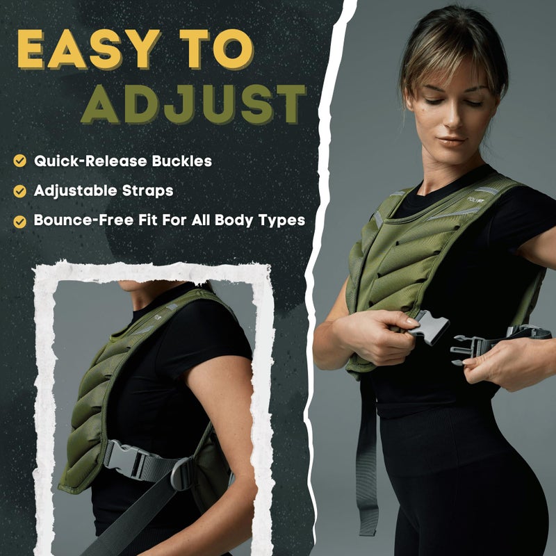 Polyfit (Sierra) Weight Vest for Workout â€“ 10lb, 15lb, 20lb â€“ Weighted Vest for Men & Women - Image 3