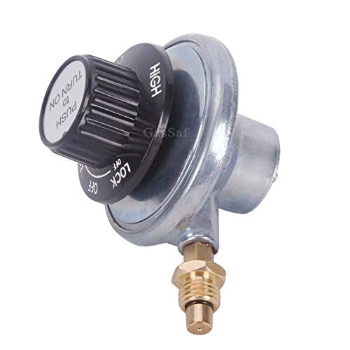 GasSaf Propane Gas Grill Control Valve Table Top Regulator with a 1"-20 Female Throwaway Cylinder Thread Inlet and an Orifice Outlet. - Image 5