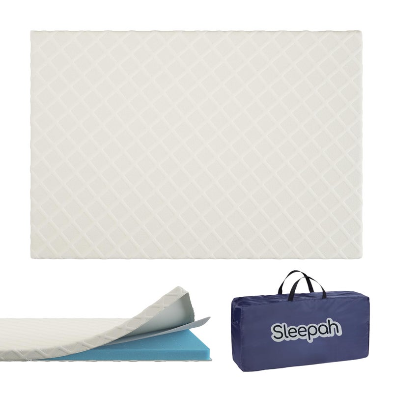 Sleepah Pack and Play Mattress Foam Pad 38 x 26 x 15 for Playpen Portable Playyard Mattress  Soft Waterproof Washable  Removable Cover Breathable Topper