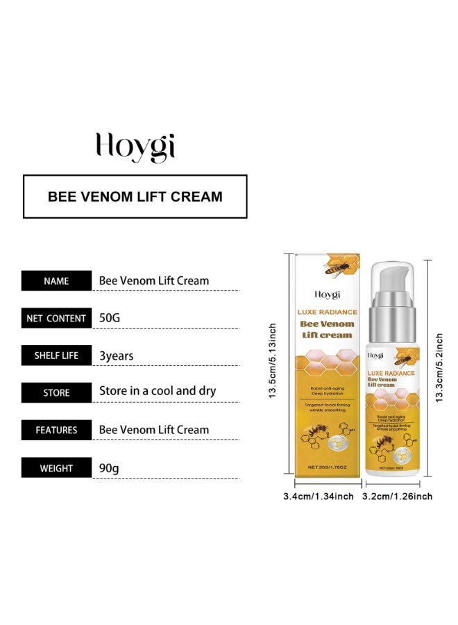 DubaiGallery Hoygi Bee Venom Face Firming Cream Collagen Booster Anti-Wrinkle Lifting Care For Sagging Skin and Fine Lines - Image 2