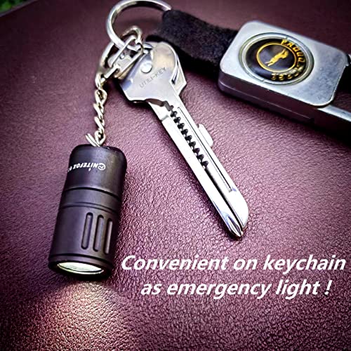 Nitefox e3 Mini Keychain Flashlight Micro Small Keychain Light Bright 100 lumens Protable Pockect Light Key Ring Torch for Everyday Dog Walk Camping Hiking Nice Gift for Parents Friends - Image 5