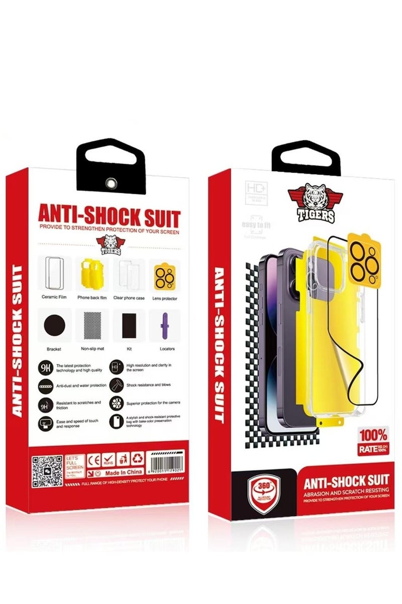 تايجرز بكج الحماية تايجرز المتكاملة 10 في 1 لحماية الجوال بالكامل لهاتف أبل ايفون 16 برو ماكس - Image 2