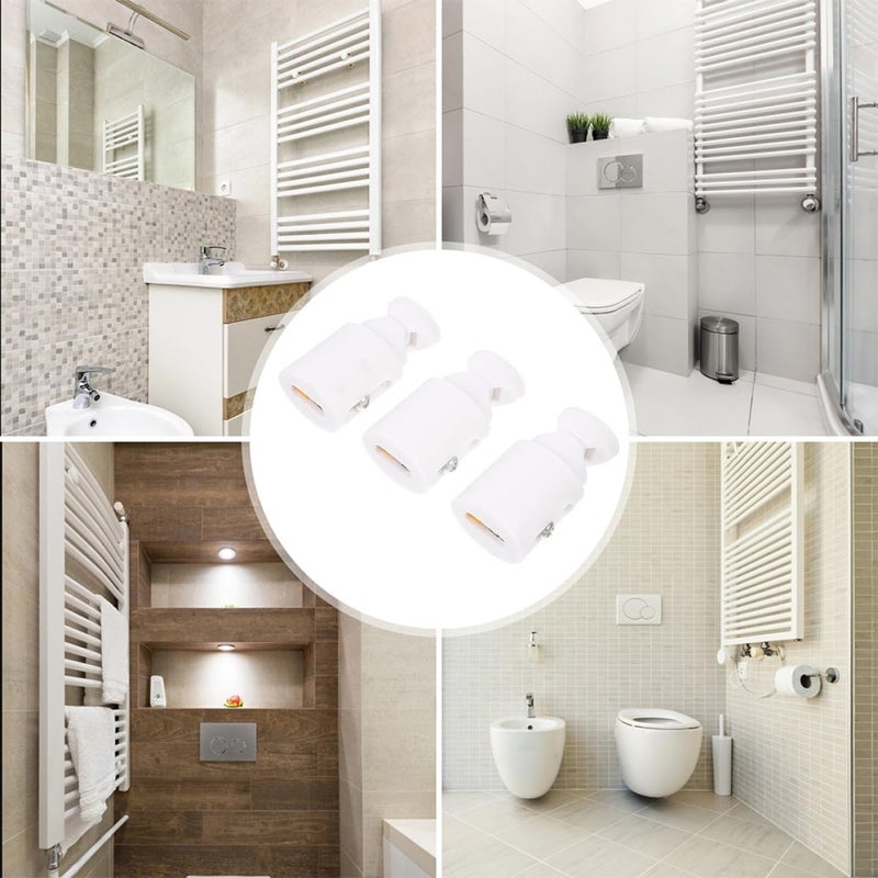 Garneck Plastic Radiator Hooks 3pcs Set Tubular Radiator Towel Hangers Bathroom Heat Resistant Storage Hooks for Bathroom and Kitchen - Image 3