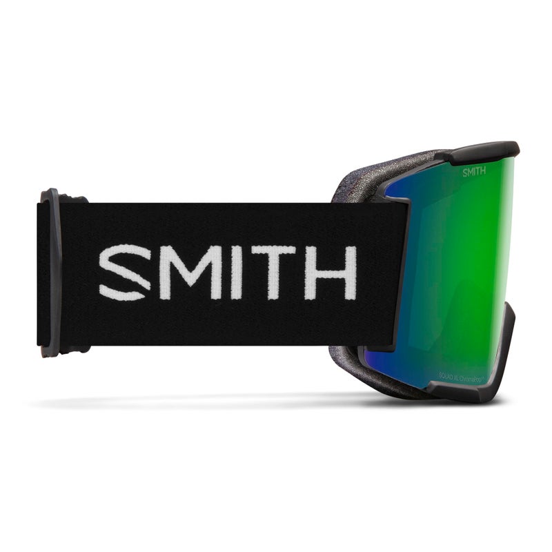 SMITH Squad XL Goggles with ChromaPop Lens â€“ Performance Snowsports Goggles with Replaceable Lens for Skiing & Snowboarding â€“ for Men & Women with Larger Faces â€“ Black + Sun Green Mirror - Image 4