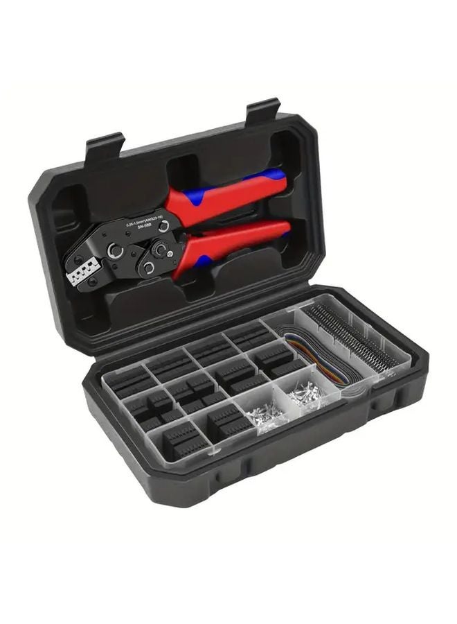 SN 58B Dupont Crimping Pliers Tool Kit With 1550PCS Connectors In Toolbox - Image 1