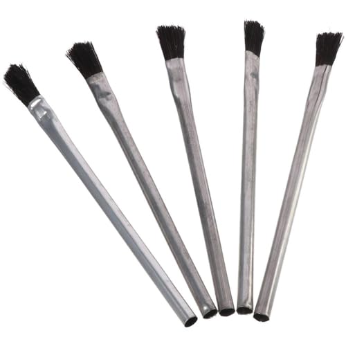SHUATI Tin Handles Acid Brush Tin Handle Soft Horse Hair Bristles Epoxy Wood Glue Brush Acid Flux Brushes Soldering Woodworking Painting - Image 3