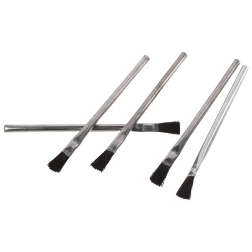 SHUATI Tin Handles Acid Brush Tin Handle Soft Horse Hair Bristles Epoxy Wood Glue Brush Acid Flux Brushes Soldering Woodworking Painting - Image 2