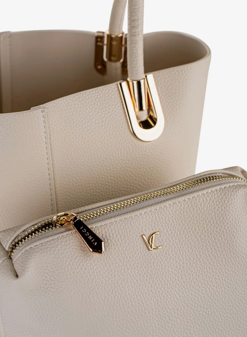 Vincci Beige Women Tote bag for Women | Best Price UAE