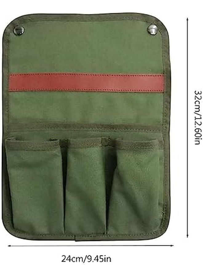 BK Style Canvas Bag Outdoor BBQ Gardening Tool Bag Camping Chair Armrest Pocket - Image 4