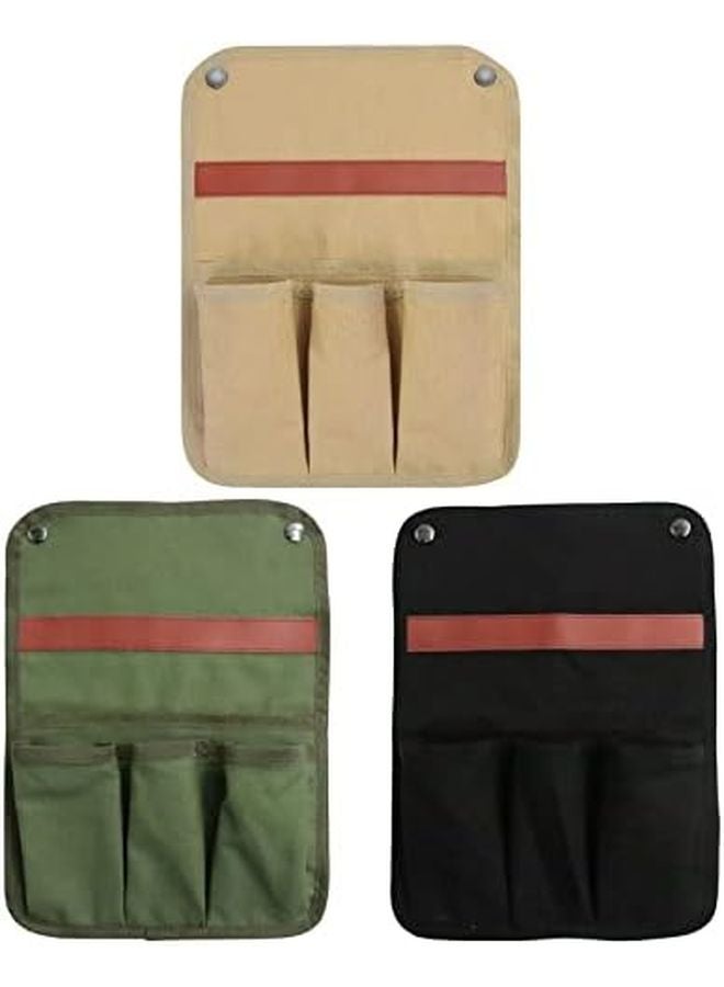 BK Style Canvas Bag Outdoor BBQ Gardening Tool Bag Camping Chair Armrest Pocket - Image 5