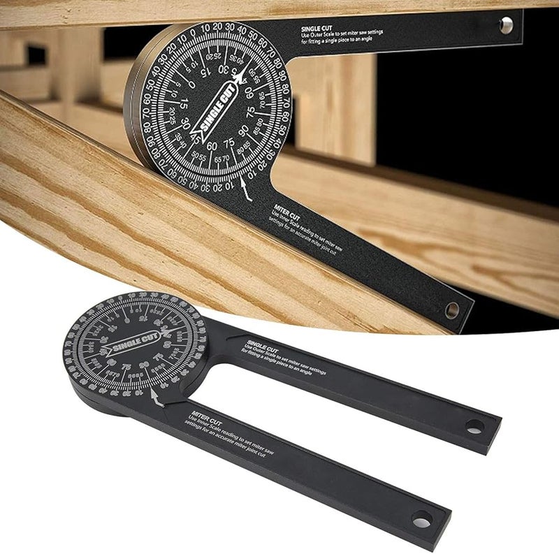 Aluminum Alloy Angle Finder Woodworking Protractor Measuring Tool For Carpentry Metalworking - Image 5