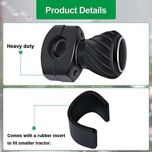 Ketofa Tractor Steering Wheel Knob 𝙎𝙩𝙚𝙚𝙧𝙞𝙣𝙜 𝙒𝙝𝙚𝙚𝙡 𝙎𝙥𝙞𝙣𝙣𝙚𝙧 𝙆𝙣𝙤𝙗𝙨 for Kubota Jo-hn Dee-re Tractors, Cars, Trucks, Mowers, Forklifts, Universal Spinner Knob Steering Wheel Ball Knob - Image 2