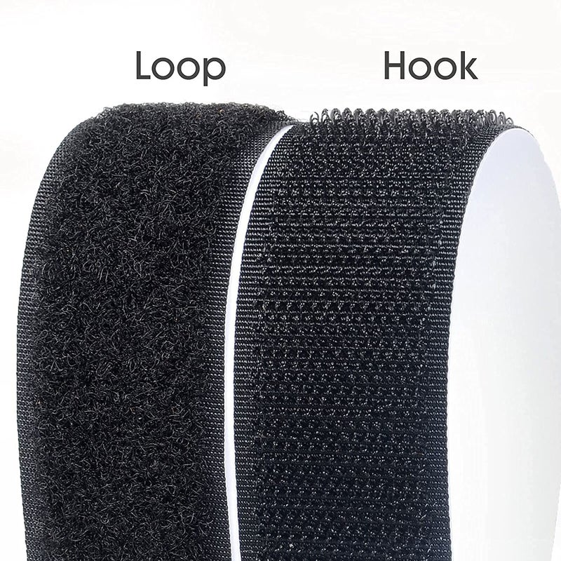 TRADIENT 25mm Width Hook Loop Tape Roll Strips with Adhesive Back Mounting Tape for Picture Tools Hanging Pedal Board Fastening 25 Meter Hook 25 Meter Loop - Image 5
