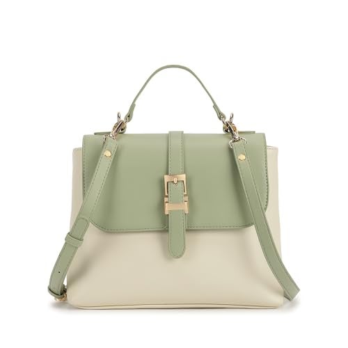 Fastrack Mini Vibe Satchel for Women| Small Faux Leather Satchel with Buckle & Button Lock | Crossbody or Top Handle Options | 3.95L Stylish Handbag for Everyday Adventures | Small Satchel Bag for Girls and Women - Image 1