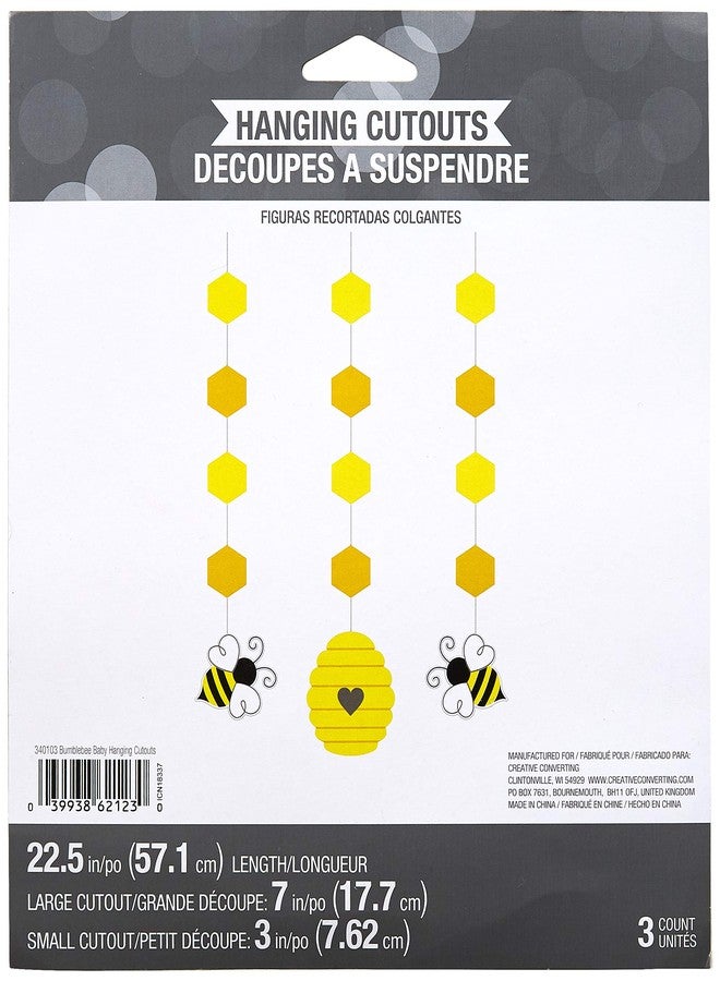 كرييتف كونفيرتينج ديكورات تعليق على شكل نحلة صغيرة من Creative Converting 340103، مقاس 32 بوصة، متعددة الألوان - Image 3