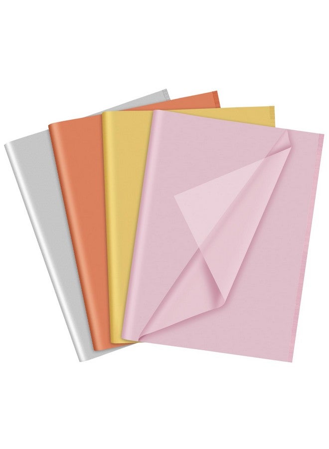 PLULON PLULON 60 Sheets Metallic Tissue Paper Bulks, Gift Wrap Tissue Paper Sheets for Packaging Birthday Gift Wrapping Paper Birthday Wedding Holiday Paper Flower - Image 1