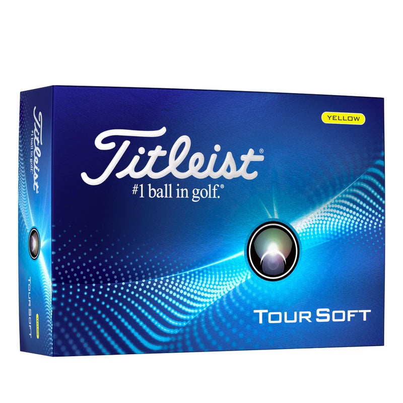 Titleist Tour Soft Golf Balls, Yellow (One Dozen) - Image 1