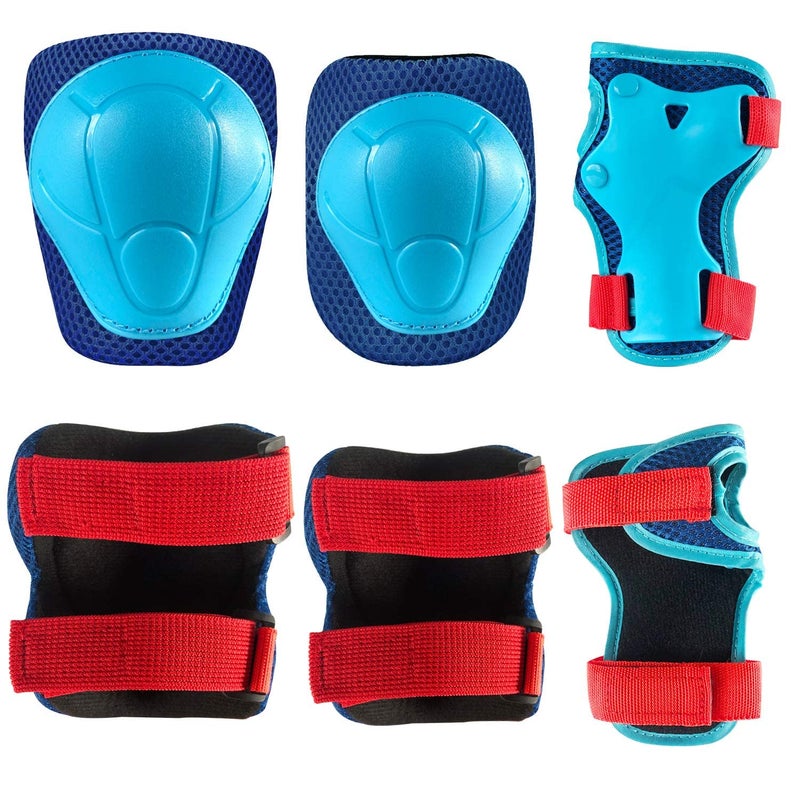 CKE Knee Pads For Kids Knee Pads And Elbow Pads Toddler Protective Gear Set Kids Elbow Pads And Knee Pads For Girls Boys With Wrist Guards 3 In 1 For Skating Cycling Bike Rollerblading Scooter [Upgraded] - Image 4