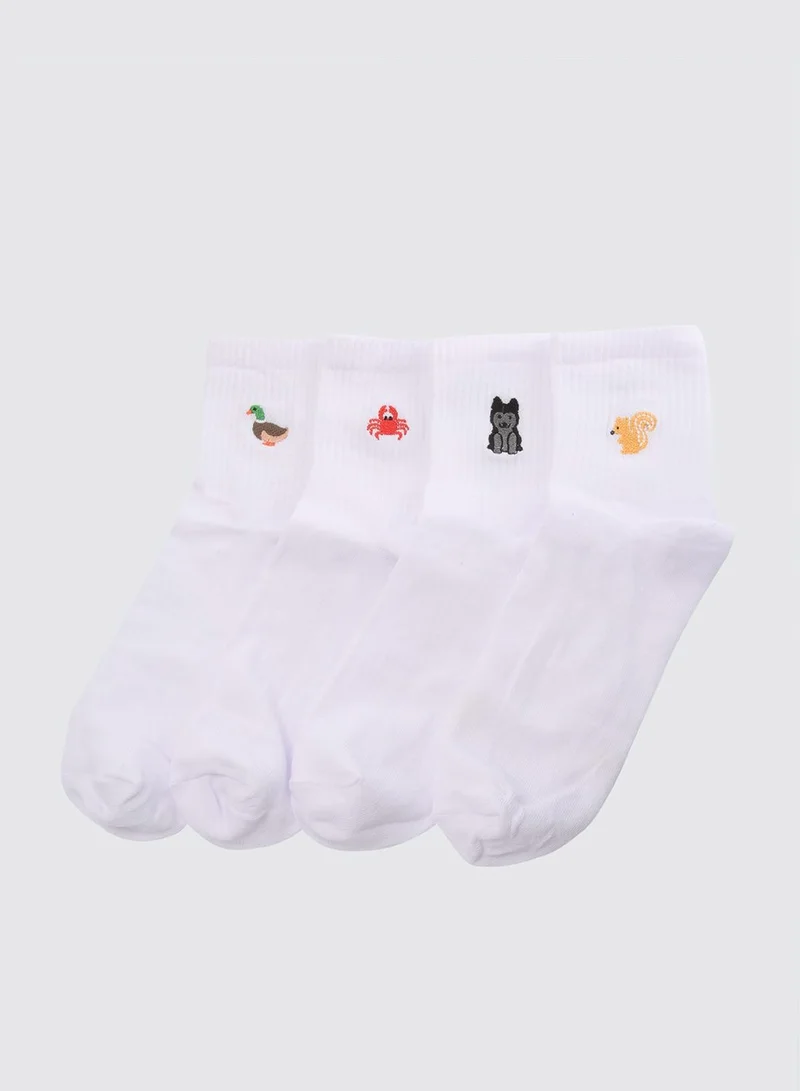 trendyol 4 Pack Crew Socks