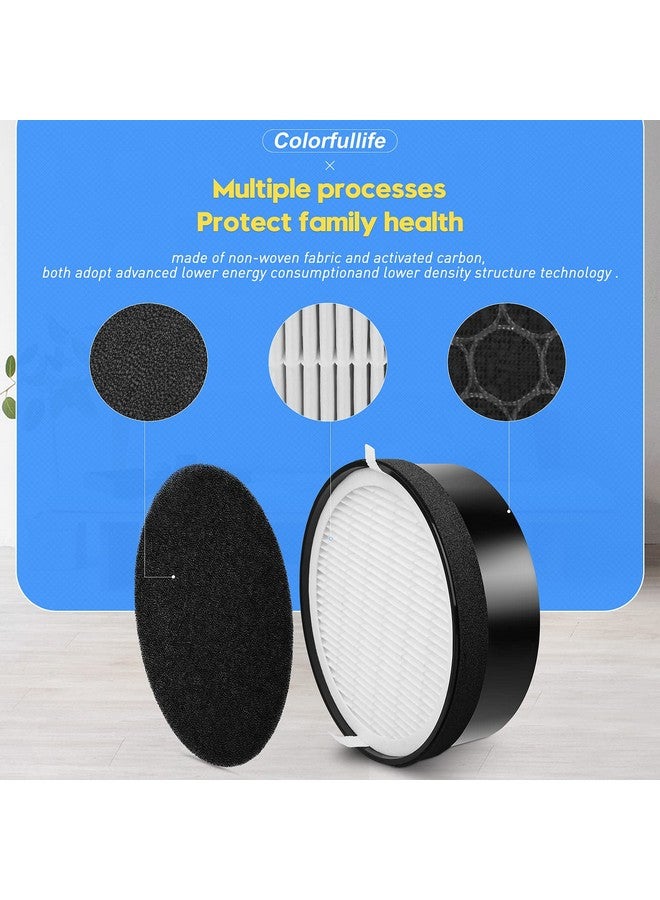 Colorfullife 3 Pack LV-H132 Replacement Filter Compatible with LEVOIT LV-H132 Air Purifier Filter Replacement, H13 True HEPA Filter, Activated Carbon Filter, Pre Filters, Part # LV-H132-RF - Image 2