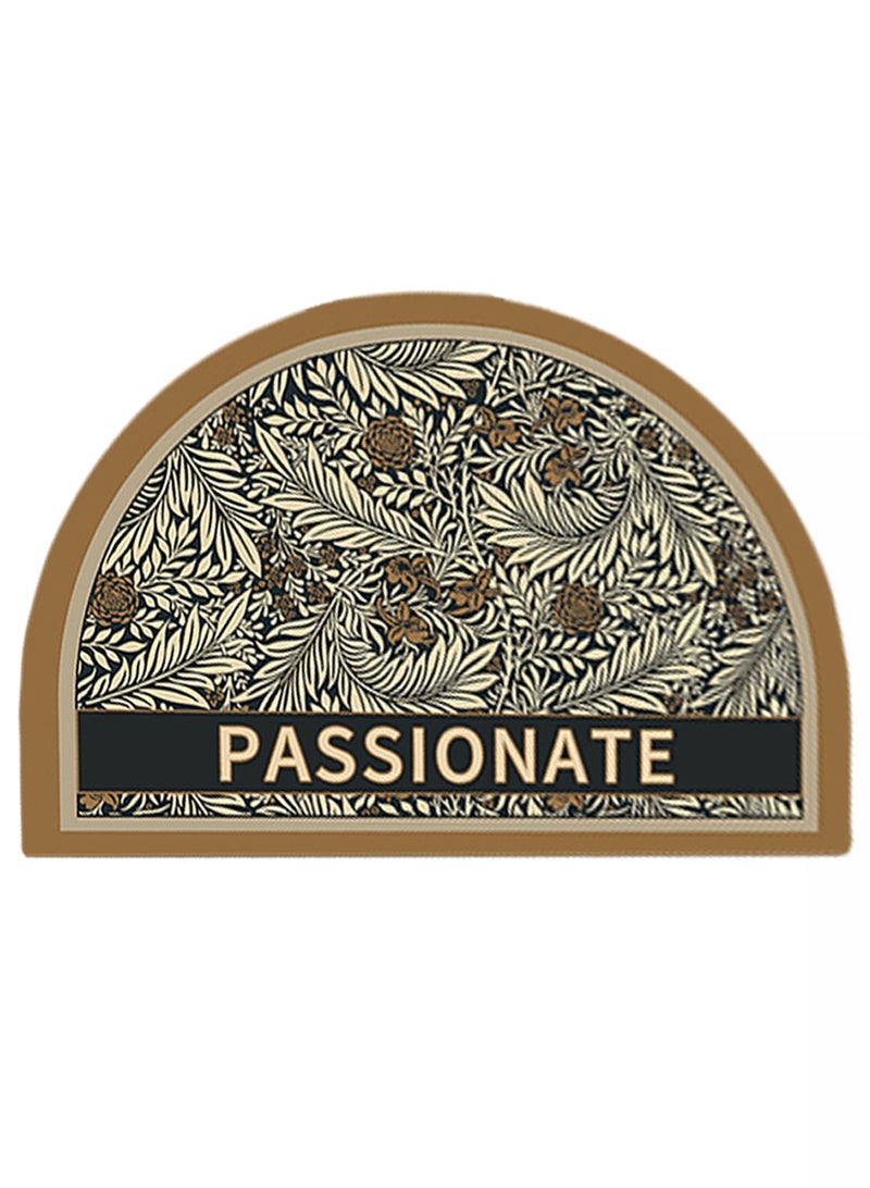 LOOPITYS 50x80cm Half Circle Rug Front Personalised Doormat Entrance Door Welcome Indoor Mats Round Outdoor Outside Inside Rug for Back Door,carpet - Image 5