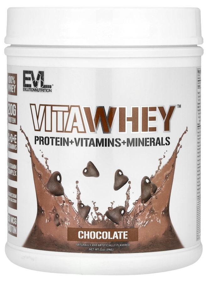 EVLUTION NUTRITION VitaWhey™ Chocolate 21 oz (596 g) - Image 1