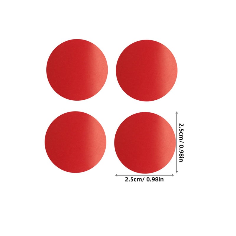 2 Rolls Red Writable Circle Sticker Labels For Kitchen Pantry Organization - Image 3