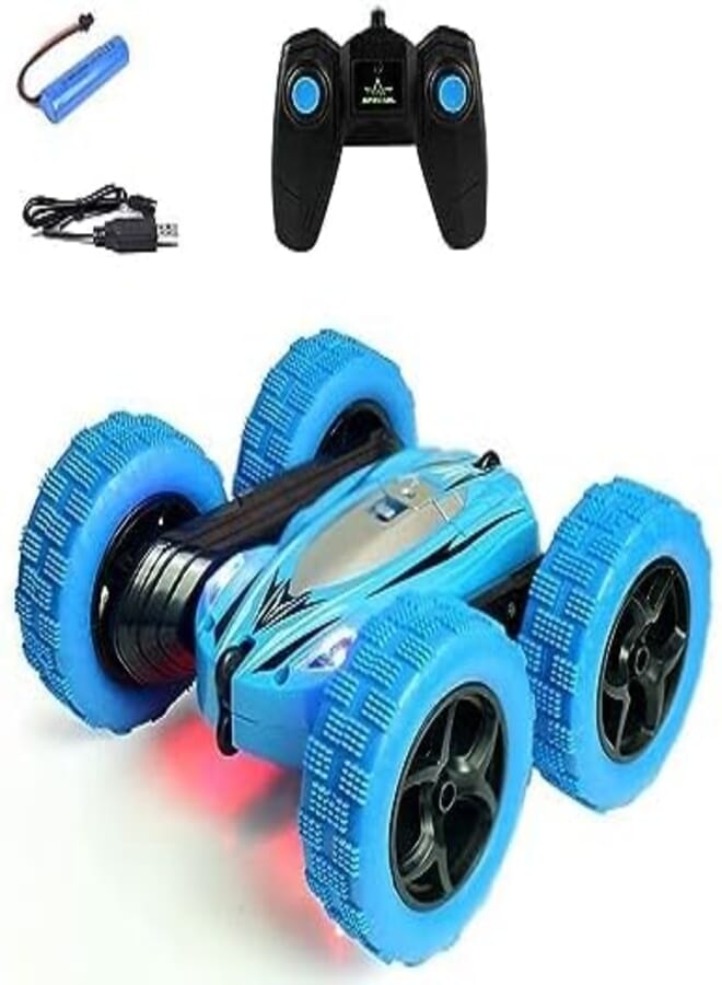 AARDIK Double Sided 360 Degree Rotating Stunt Car 4WD Remote Control Monster Truck High Speed Rock Crawler Cars Toy for Kids (Multicolor)