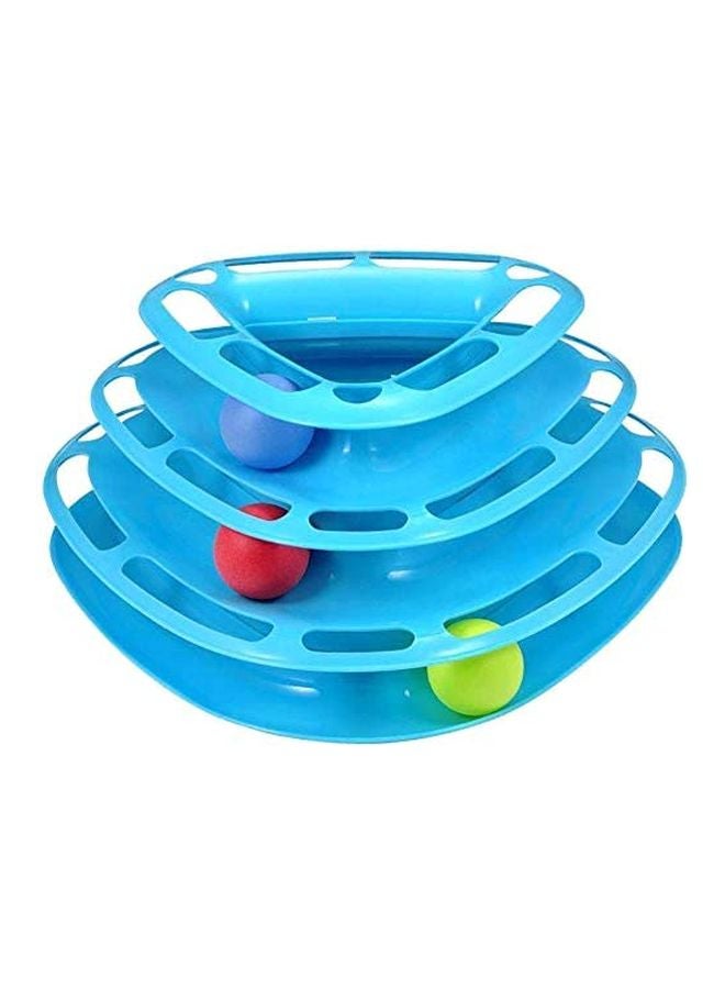 Three Levers Tower Disk Toy Blue - Image 1